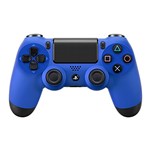 Ficha técnica e caractérísticas do produto Controle DualShock 4 Sony Azul - PS4