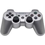 Ficha técnica e caractérísticas do produto Controle Dualshok 3 Prata PS3 - Sony
