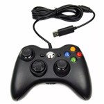 Ficha técnica e caractérísticas do produto Controle Game Xbox 360 Pc com Fio Usb Joystick Computador