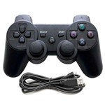 Ficha técnica e caractérísticas do produto Controle Knup para Playstation 3 Ps3 Sem Fio Dualshock