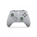 Ficha técnica e caractérísticas do produto Controle Microsoft Cinza Claro (Cinza e Verde) - Xbox One S