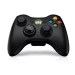 Ficha técnica e caractérísticas do produto Controle Microsoft Preto Sem Fio - Xbox 360