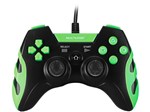 Controle para PC/PS3/PS2 com Fio JS081 - Multilaser Preto e Verde