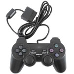 Ficha técnica e caractérísticas do produto Controle para Playstation 2 Ps2 com Fio - Cor Preto