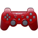 Ficha técnica e caractérísticas do produto Controle Dualshok 3 Prata PS3 - Vermelho