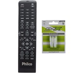Ficha técnica e caractérísticas do produto Controle Remoto Audio Philco Original PH400 / PH650 / PH800+ 2 PIlhas AAA Alcalina Flex