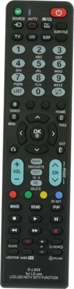 Ficha técnica e caractérísticas do produto Controle Remoto Universal TV LCD LG Santana Centro