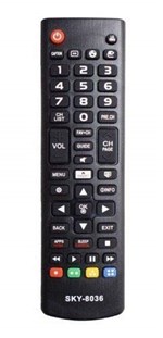 Ficha técnica e caractérísticas do produto Controle Remoto Universal TV LED/LCD Samsung e LG com Função Smart/Futebol / 3D