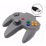 Ficha técnica e caractérísticas do produto Controle Retro Usb Nintendo N64 Cinza para Pc Mac Linux