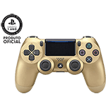 Ficha técnica e caractérísticas do produto Controle Sem Fio Dualshock 4 Sony PS4 - Ouro