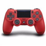 Ficha técnica e caractérísticas do produto Controle Sem Fio Dualshock 4 Vermelho Original - PS4 - Sony