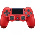 Ficha técnica e caractérísticas do produto Controle Sem Fio Dualshock 4 Vermelho PS4 - Sony