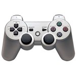 Ficha técnica e caractérísticas do produto Controle Sem Fio Dualshock Dazz para PS3 - Prata
