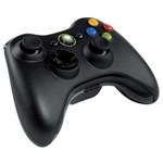 Ficha técnica e caractérísticas do produto Controle Sem Fio Microsoft Xbox 360 Preto