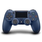 Ficha técnica e caractérísticas do produto Controle Sem Fio Sony Dualshock 4 Midnight Blue para Playstation 4