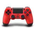 Ficha técnica e caractérísticas do produto Controle Sem Fio Sony Dualshock 4 Vermelho - PS4