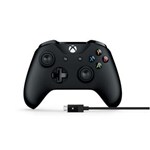 Ficha técnica e caractérísticas do produto Controle Sem Fio Xbox One + Cabo para Windows - Microsoft