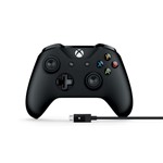 Ficha técnica e caractérísticas do produto Controle Sem Fio Xbox One + Cabo para Windows - Microsoft