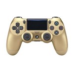 Ficha técnica e caractérísticas do produto Controle Sony Dualshock 4 Gold Sem Fio (Com Led Frontal)