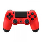 Ficha técnica e caractérísticas do produto Controle Sony Dualshock 4 Vermelho Sem Fio - PS4