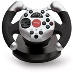 Ficha técnica e caractérísticas do produto Controle Volante Dual Shock Racing Pc Usb 11 Botões - Maxprint