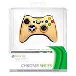 Controle Wireless Cromado Dourado: Edição Especial - Xbox 360