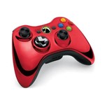 Ficha técnica e caractérísticas do produto Controle Xbox 360 Chrome Vermelho