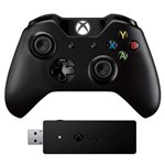 Ficha técnica e caractérísticas do produto Controle XBox One com Adaptador para PC - Preto