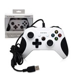 Ficha técnica e caractérísticas do produto Controle Xbox One e Pc com Fio USB Branco - Dobe