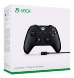 Ficha técnica e caractérísticas do produto Controle Xbox One S - Preto Original + Cabo