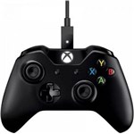 Ficha técnica e caractérísticas do produto Controle Xbox One Sem Fio + Cabo para Windows - Microsoft