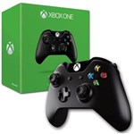 Ficha técnica e caractérísticas do produto Controle Xbox One Sem Fio Preto Wireless Microsoft