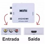 Ficha técnica e caractérísticas do produto Conversor Áudio e Vídeo RCA AV para HDMI 1080p AV2HDMI C/ Áudio - MXT
