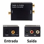 Ficha técnica e caractérísticas do produto Conversor de Áudio Digital Óptico e Coaxial para Analógico Rca
