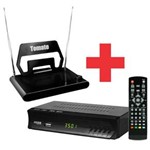 Ficha técnica e caractérísticas do produto Conversor Digital P/ TV com Visor LED HDMI/AV e USB ISDB-T + Antena