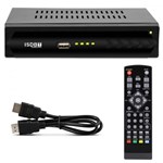Conversor TV Sinal Digital ISDB-T Set Top Box Full HD HDMI RCA USB Receptor Gravador Digital MP3 WMA - Prime