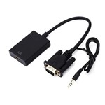 Ficha técnica e caractérísticas do produto Conversor VGA para HDMI com Áudio USB - Ld Cabos