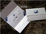 Ficha técnica e caractérísticas do produto Convite Floral Azul Royal Pérola