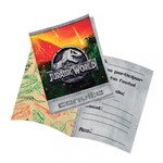 Ficha técnica e caractérísticas do produto Convite Jurassic World - 8 Unidades - Festcolor