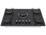 Cooktop 5 Bocas Consul CD075 Preto a Gás GLP - Facilite CD075AE