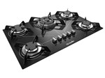 Cooktop 5 Bocas Mueller à Gas Tripla-Chama - Acendimento Superautomático