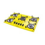 Ficha técnica e caractérísticas do produto Cooktop 5Queimadores Colors Amarelo
