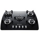 Ficha técnica e caractérísticas do produto Cooktop a Gás 5 Bocas Continental Decore CTGCT070E50GL - Preto