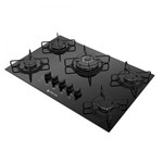 Cooktop Atlas 5 Bocas à Gás Tripla Chama Agile Bivolt