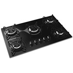 Ficha técnica e caractérísticas do produto Cooktop Brastemp Clean 5 Bocas Simples BD075AEUNA Preto