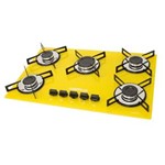 Ficha técnica e caractérísticas do produto Cooktop Chamalux 0081 Ultra Rápido 5 Bocas - Amarelo - BIVOLT