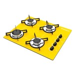 Ficha técnica e caractérísticas do produto Cooktop Chamalux 4 Bocas Ultra Chama Amarelo Bivolt