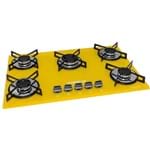 Ficha técnica e caractérísticas do produto Cooktop Chamalux Ultra Rápido 5 Bocas Bivolt Glp Amarelo