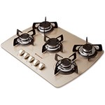 Ficha técnica e caractérísticas do produto Cooktop Decore Vidro Champagne a Gás 5 Bocas Bivolt - Continental