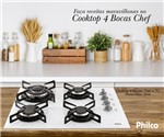 Ficha técnica e caractérísticas do produto Cooktop Philco Cook Chef 4 TC Branco